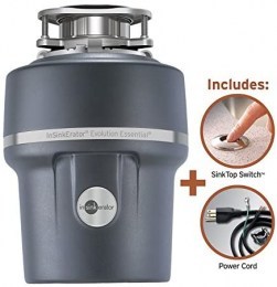 InSinkErator Garbage disposal + air switch + cable, Evolution1